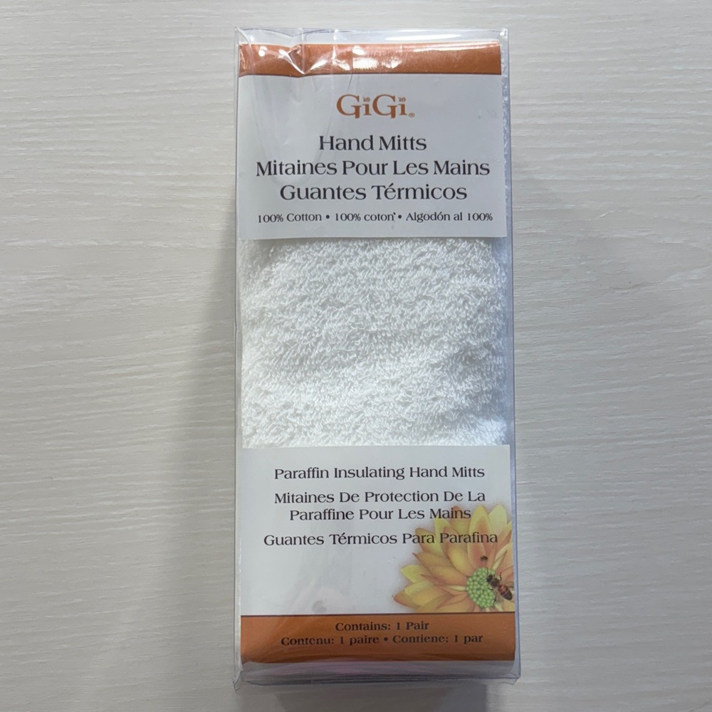 Cotton Paraffin Hand Mitts - White